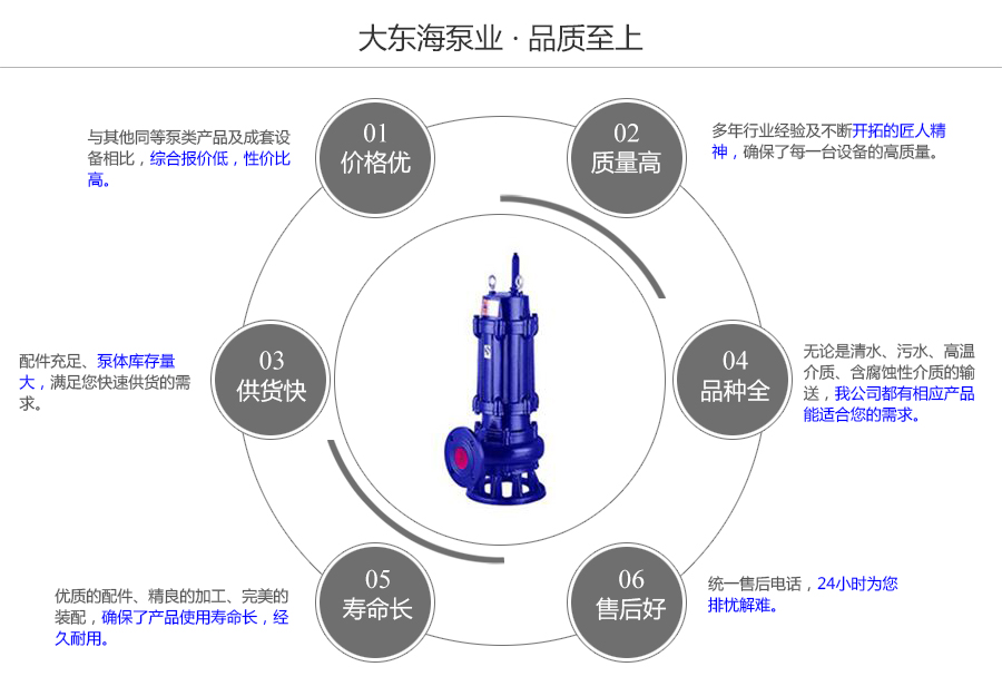 大東海泵業無堵塞排污泵質量保證圖